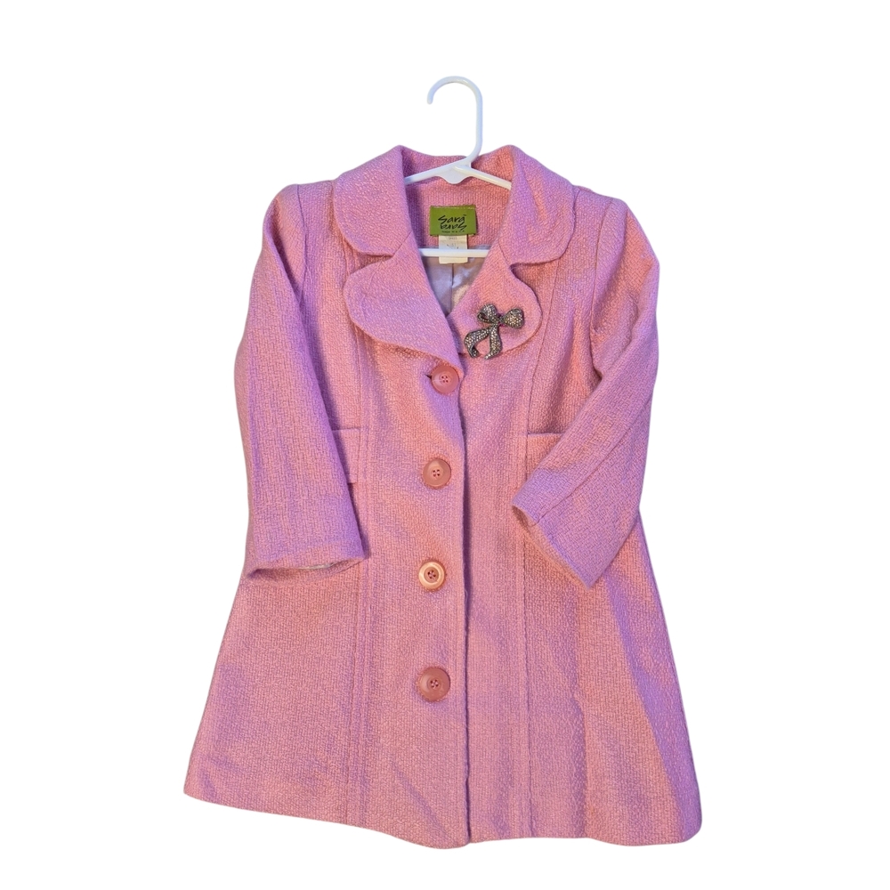 Charming Pink Pea Coat for Kids